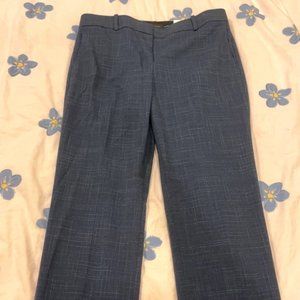 Ann Taylor dark blue plaid pants, size 10